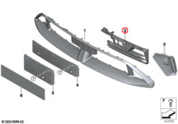 Air Inlet Finisher, Front, Left