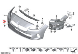 Front Bumper Towing Eye Cover, Primed