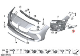 Exterior Mirror Absorber Funnel, Right