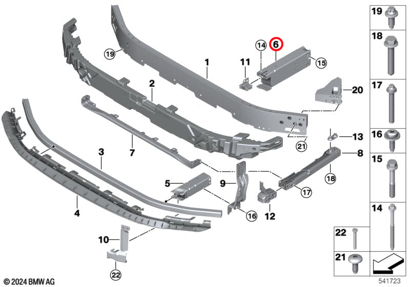 Genuine Bmw (51119883568) Front Crash Box, Right Front Crash Box, Right