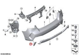 Rear Left Bumper Trim