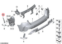 Bumper Reinforcement, Rear, Right