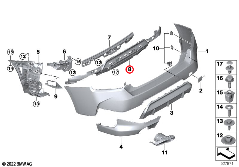 Genuine Bmw (51128098246) Rear Support Adapter Rear Support Adapter
