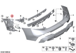 Bumper Side Mount Bracket, Rear, Right