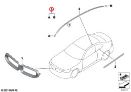 Genuine BMW (51137931167) Set End Caps, Primed