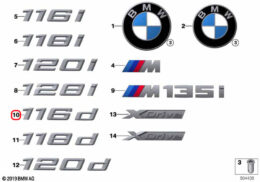 Rear Boot Badge Emblem