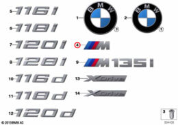 Genuine BMW (51148058881) Emblem Badge