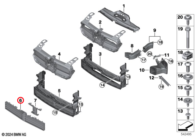 Genuine Bmw (51745B4C881) Air Flaps, Lower Air Flaps, Lower