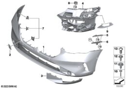 Bumper Impact Absorber, Front, Left