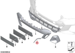 Bumper Trim Detailing, Right, Front
