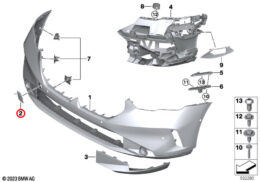 Front Towing Eye Cover, Primed