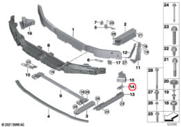 Genuine BMW (51117418290) Nut Panel, M12