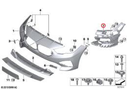 Fog Lamp Support Bracket, Front, Left