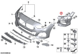 Fog Lamp Support Bracket, Front, Right