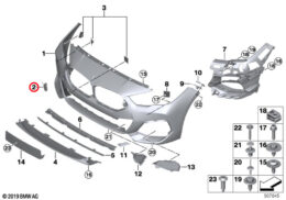 Towing Eye Cover, Primed, Front