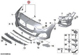 Alternative view of PDC/PMA Sensor Mounting Set, Front