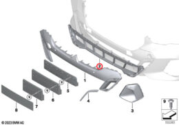 Front Lower Centre Air Inlet Grille