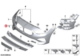 Towing Eye Cover, Primed, Front