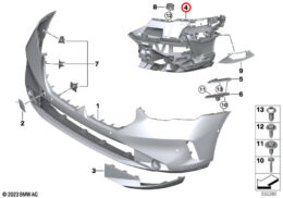 Bumper Retaining Frame, Right, Front