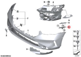 Bumper Guide, Lower, Left, Front