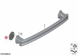 Bumper Carrier Washer Gasket, Rear