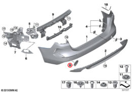 Bumper Trim, Rear, Right