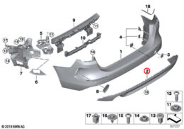 Bumper Trim Panel, Rear, Lower