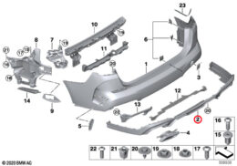 Bumper Trim Panel, Rear, Lower