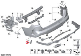 Bumper Trim, Rear, Left