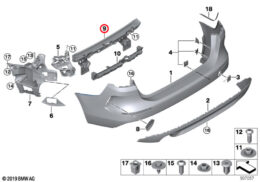 Bumper Guide, Centre, Rear