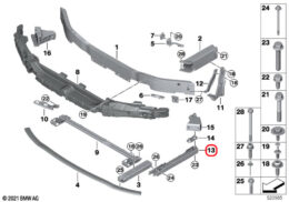 Radiator Carrier Adapter, Lower, Left