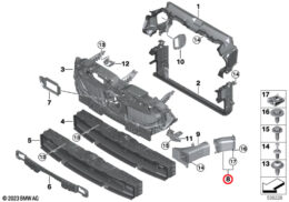 Wheel Arch Brake Air Duct, Left