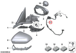 Right Exterior Mirror Wiring Harness