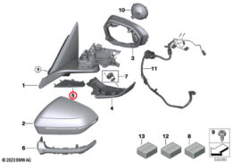 Mirror Base Cap Kit