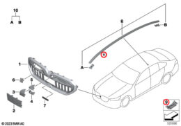 Roof Trim Strip Clip