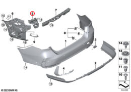 Left Rear Bumper Corner Mount
