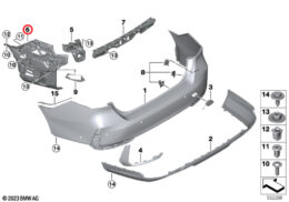 Left Rear Bumper Mounting Support