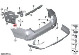 Rear Bumper Protective Film, Left