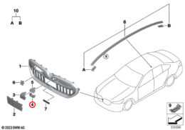 Front Grille Camera Housing Trim