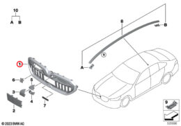 Front Grille, Titan Bronze