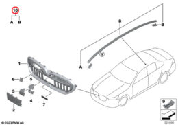 Roof Trim End Cap Set
